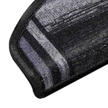 Self-adhesive Stair Mats 15 pcs Black and Grey 65x21x4 cm