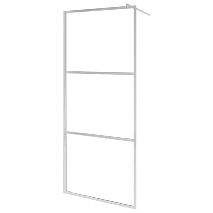 Shower screens Silver 90 x 195 cm Glass and Aluminium