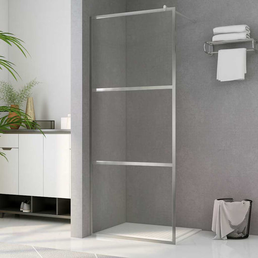 Shower screens Silver 90 x 195 cm Glass and Aluminium