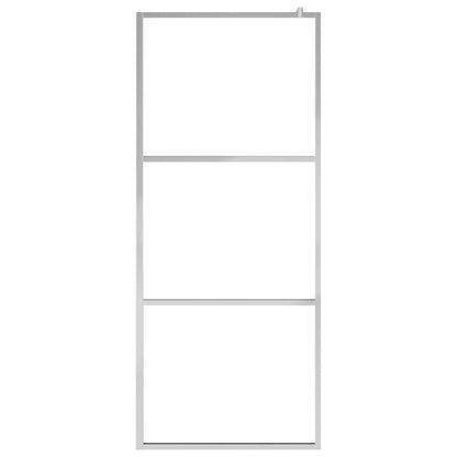Shower screens Silver 80 x 195 cm Glass and Aluminium