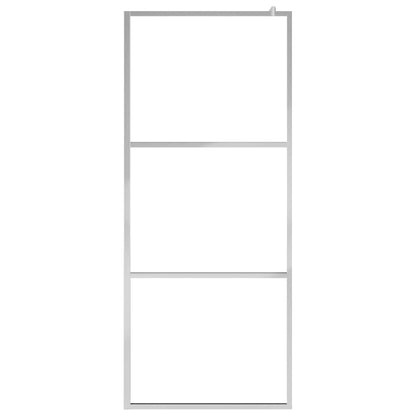 Shower screens Silver 90 x 195 cm Glass and Aluminium