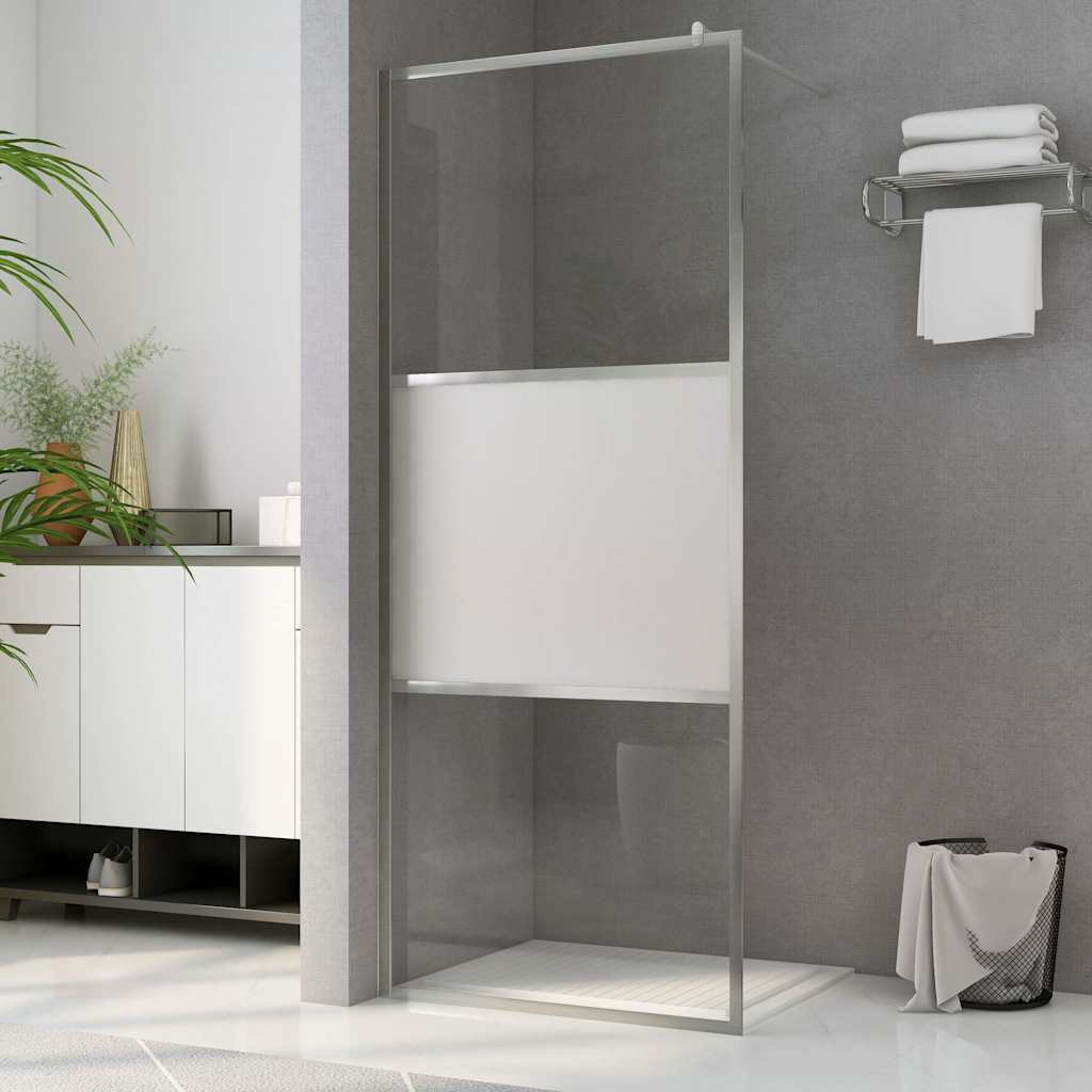 Shower screens Silver 100 x 195 cm Glass and Aluminium