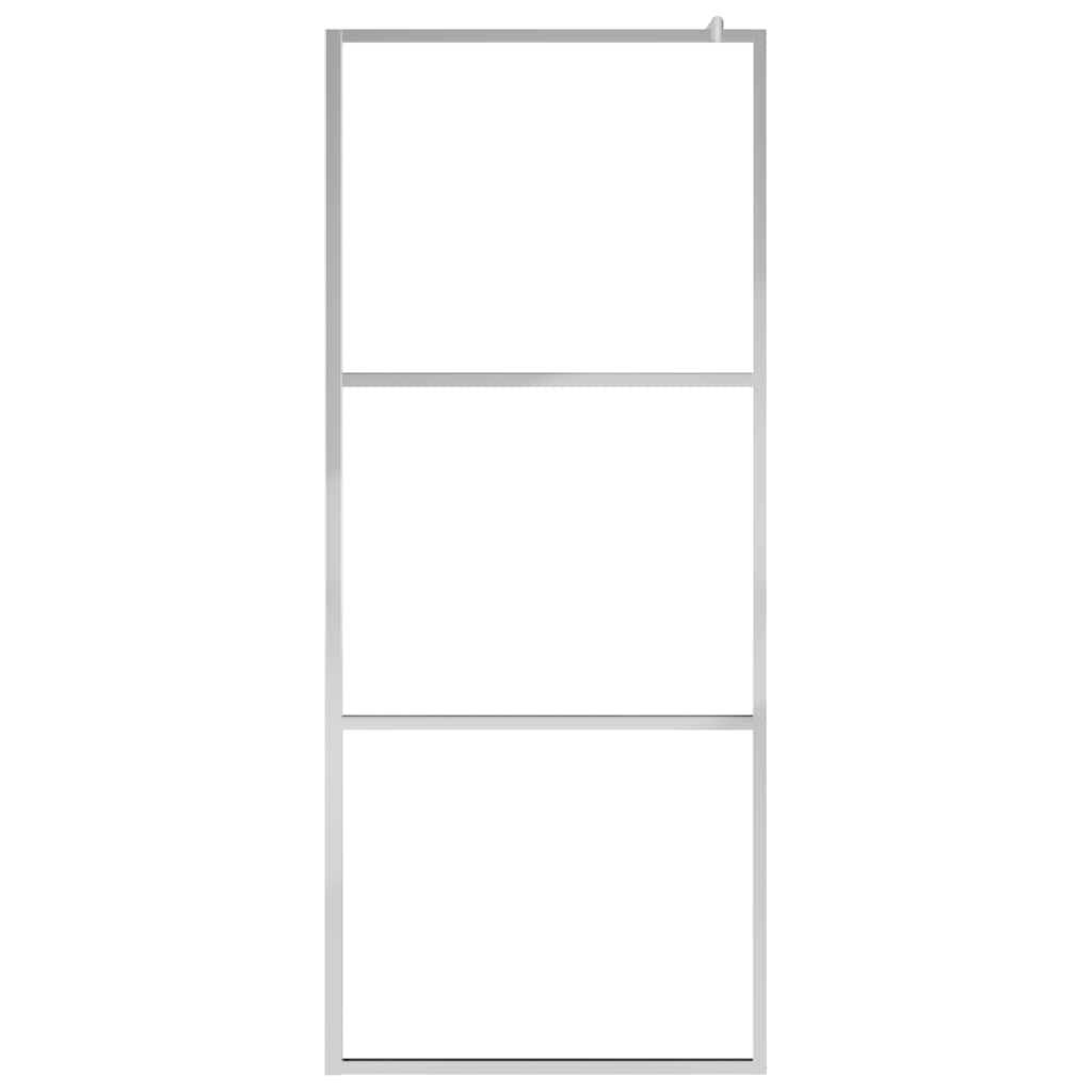 Shower screens Silver 90 x 195 cm Glass and Aluminium