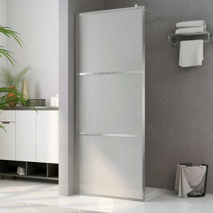 Walk-in Shower Wall with Whole Frosted ESG Glass 90x195 cm