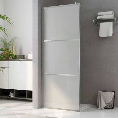 Walk-in Shower Wall with Whole Frosted ESG Glass 140x195 cm