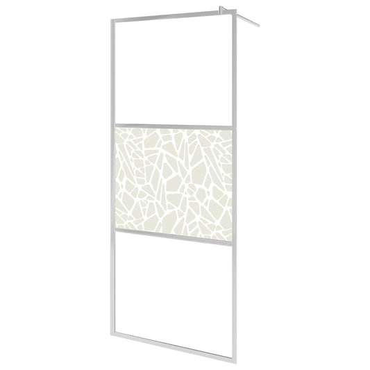 Shower screens Silver 90 x 195 cm Glass and Aluminium