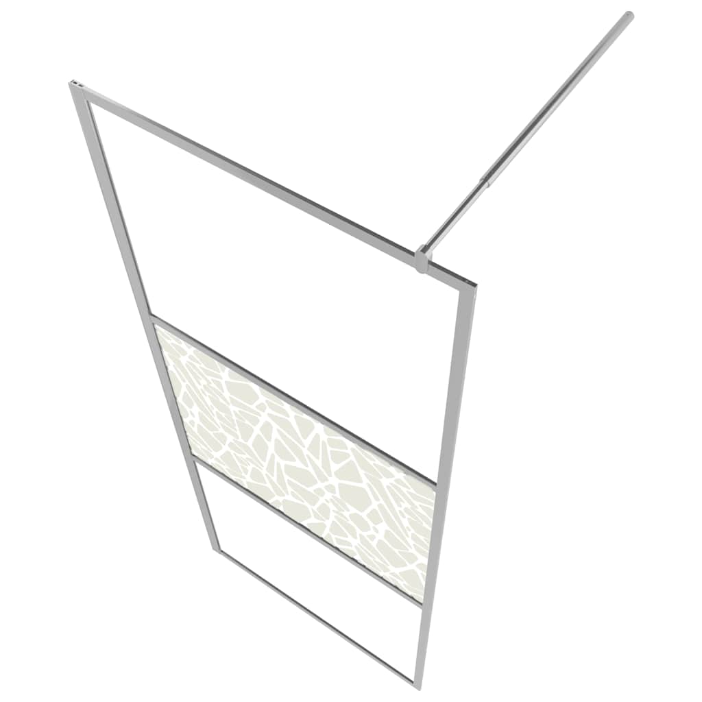 Shower screens Silver 90 x 195 cm Glass and Aluminium