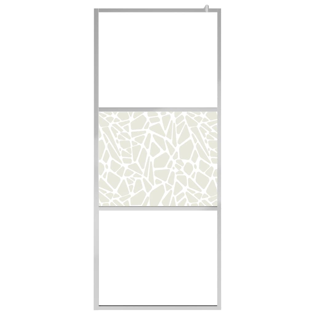 Shower screens Silver 100 x 195 cm Glass and Aluminium