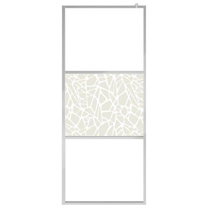 Shower screens Silver 100 x 195 cm Glass and Aluminium