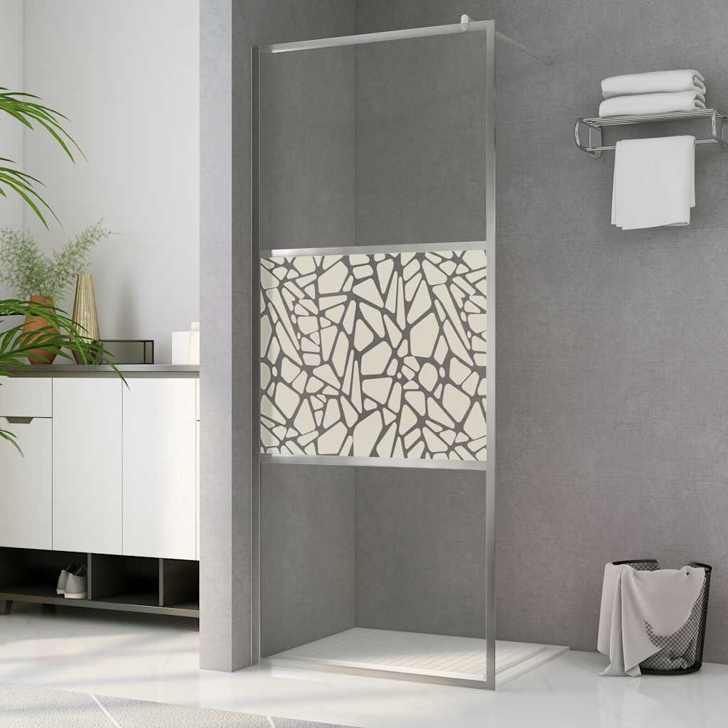 Shower screens Silver 100 x 195 cm Glass and Aluminium