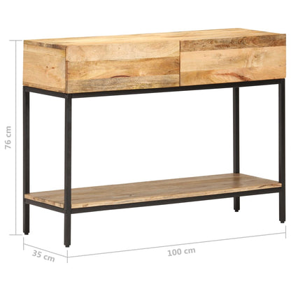 Console Table 100x35x76 cm Solid Mango Wood