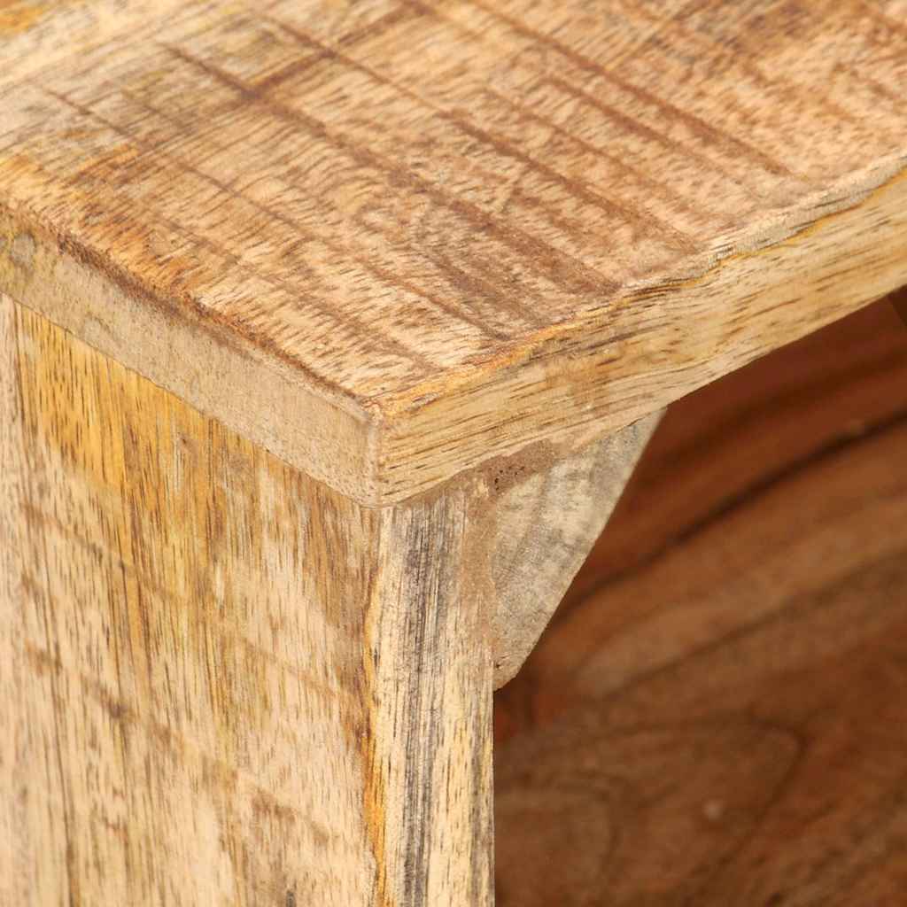 Bedside Table 40x30x50 cm Rough Mango Wood