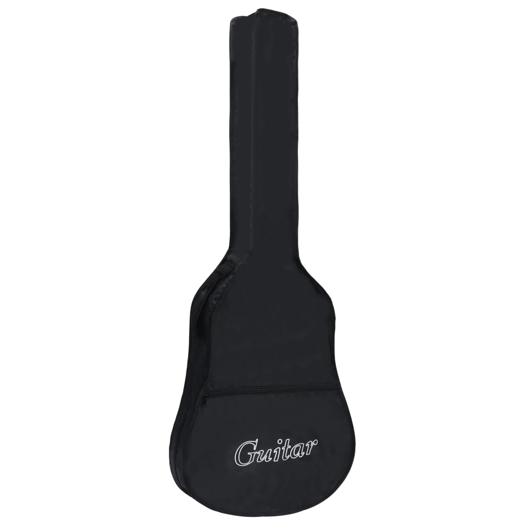 Classical Guitar for Beginner with Bag Blue 4/4 39" - The complete setup featuring the guitar and its protective black bag, perfect for beginners and traveling musicians.