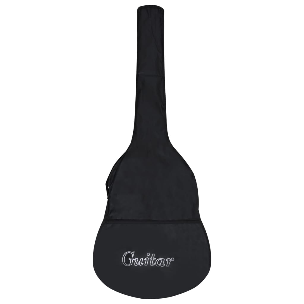 Classical Guitar for Beginner with Bag Black 4/4 39" - The lightweight fabric bag featured alongside the guitar, highlighting its portability.