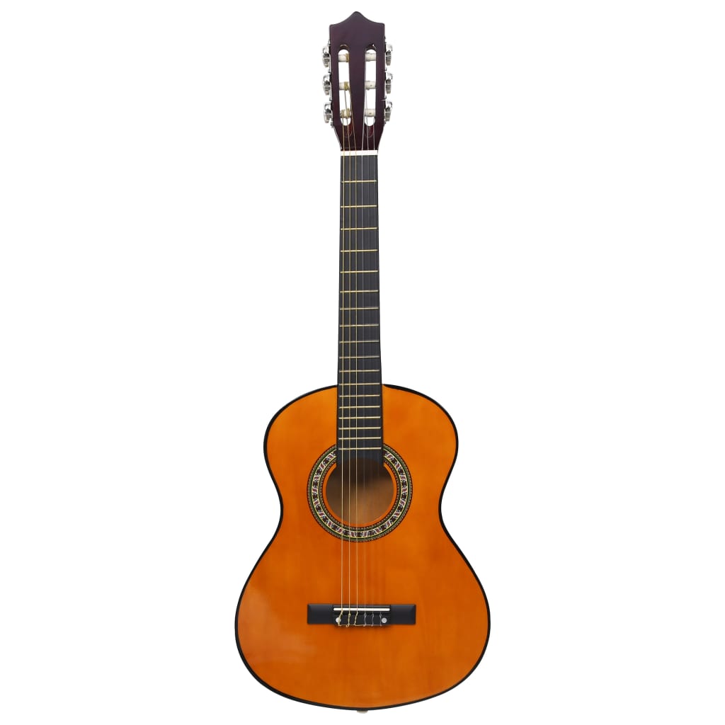 Close-up of the Classical Guitar for Beginner and Kid with Bag 1/2 34", highlighting the nylon strings and quality fingerboard ideal for beginners.