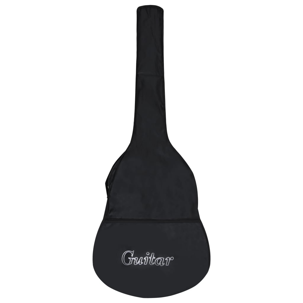 Classical Guitar for Beginner and Kid with Bag 1/2 34" displayed alongside its lightweight black carrying bag.