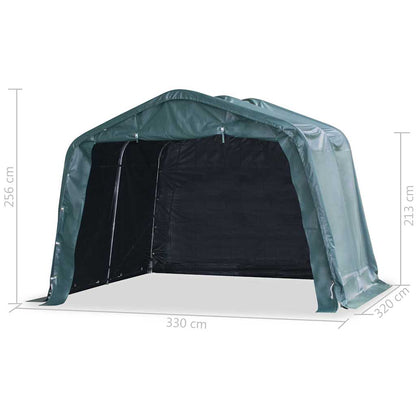 Removable Livestock Tent PVC 550 g/m² 3,3x3,2 m Dark Green