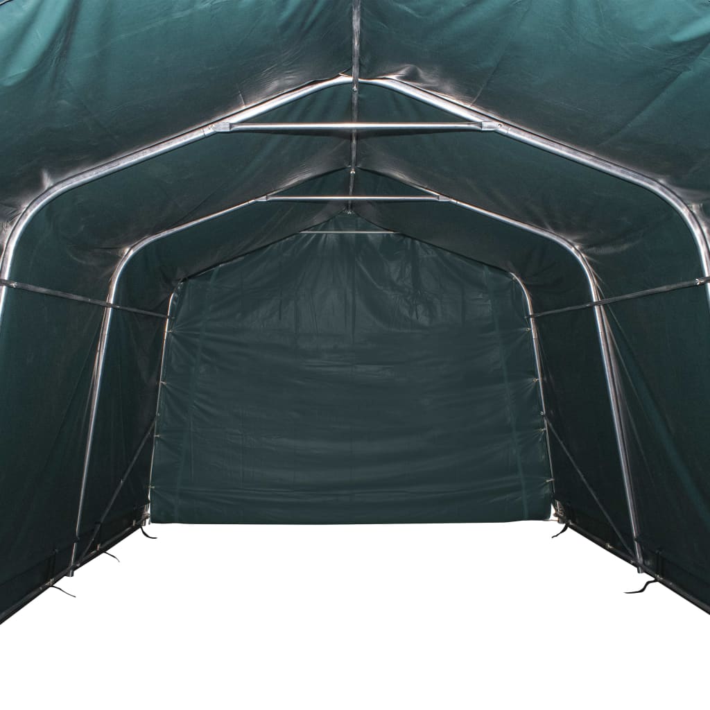 Removable Livestock Tent PVC 550 g/m² 3.3x6.4 m Dark Green