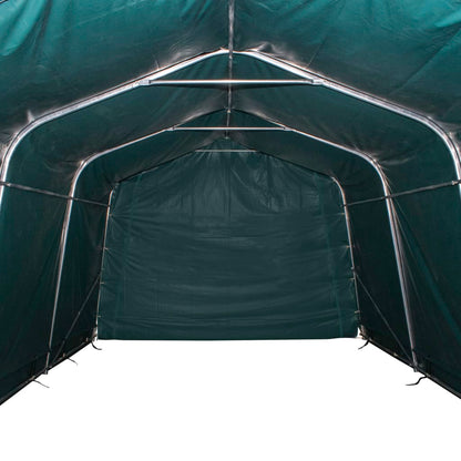 Removable Livestock Tent PVC 550 g/m² 3.3x6.4 m Dark Green