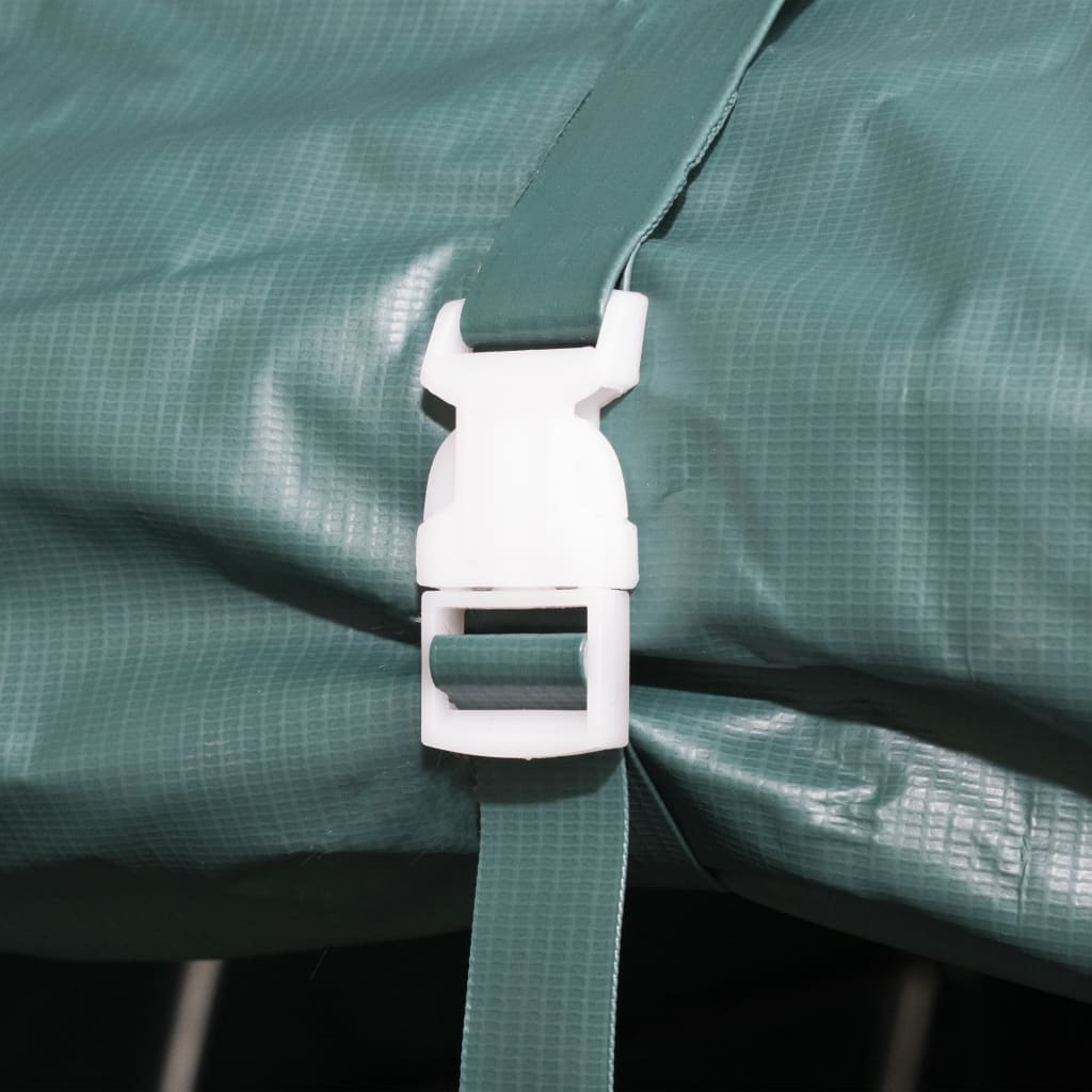 Removable Livestock Tent PVC 550 g/m² 3.3x6.4 m Dark Green