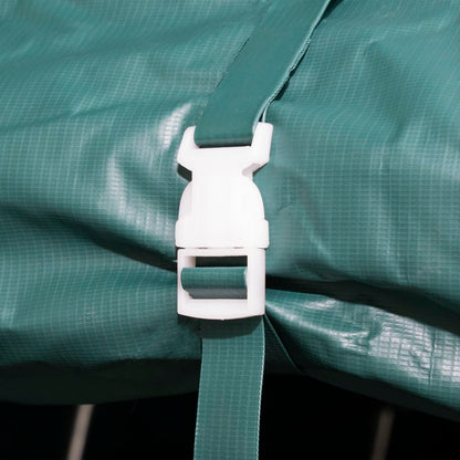 Removable Livestock Tent PVC 550 g/m² 3.3x16 m Dark Green