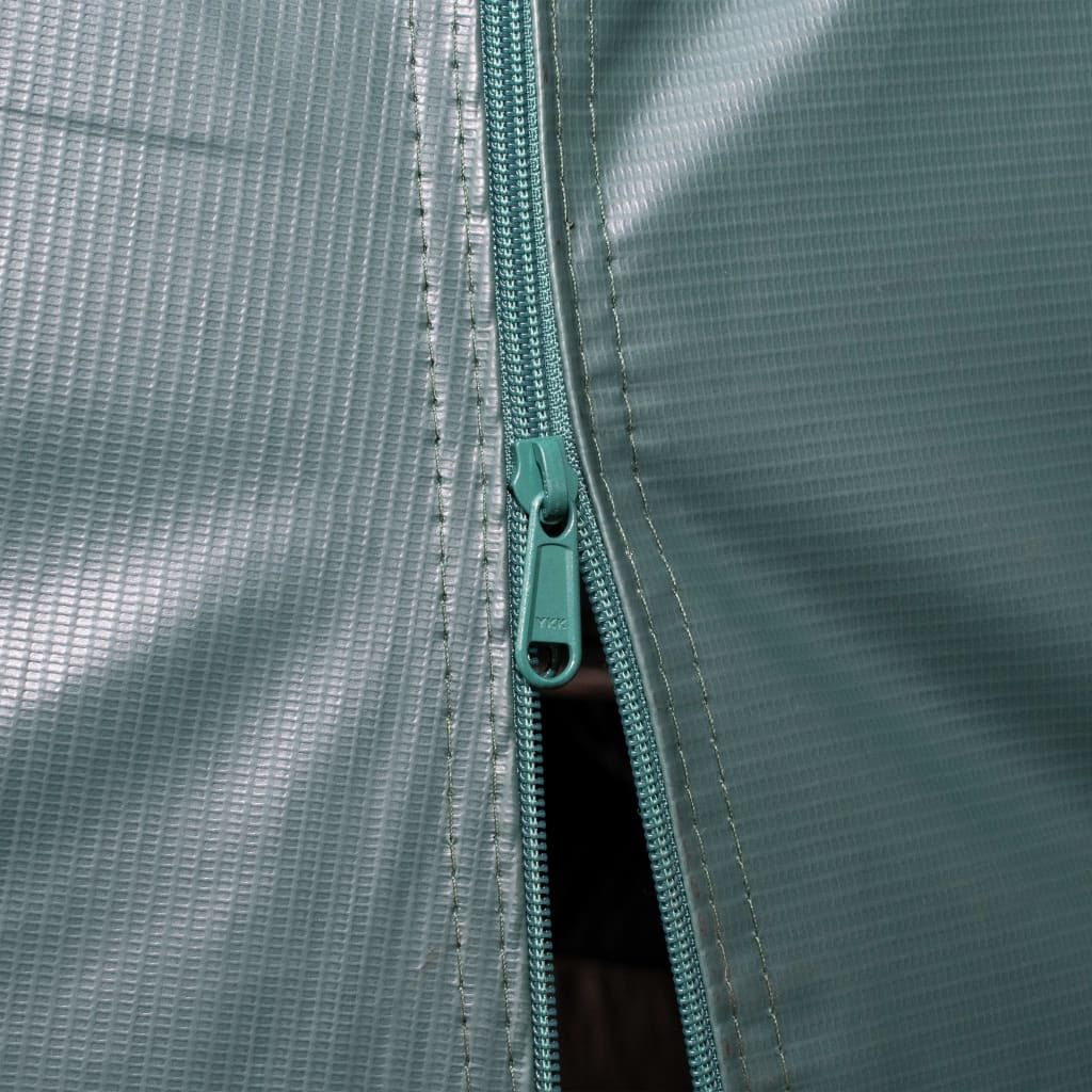 Removable Livestock Tent PVC 550 g/m² 3.3x16 m Dark Green