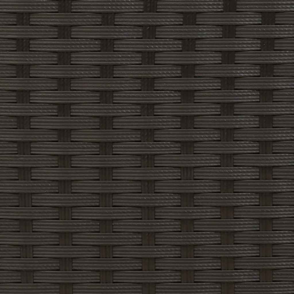 Dining Chair | Set of 4 | Black | PE rattan, powder-coated steel
