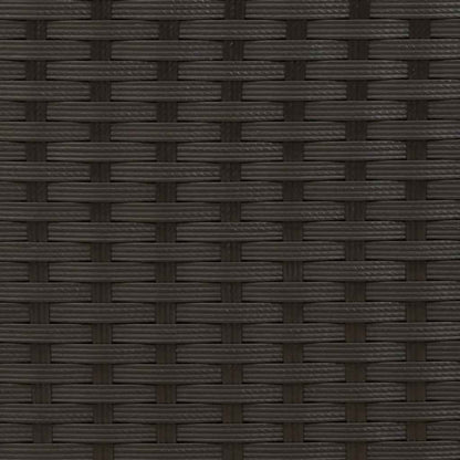 Dining Chair | Set of 4 | Black | PE rattan, powder-coated steel