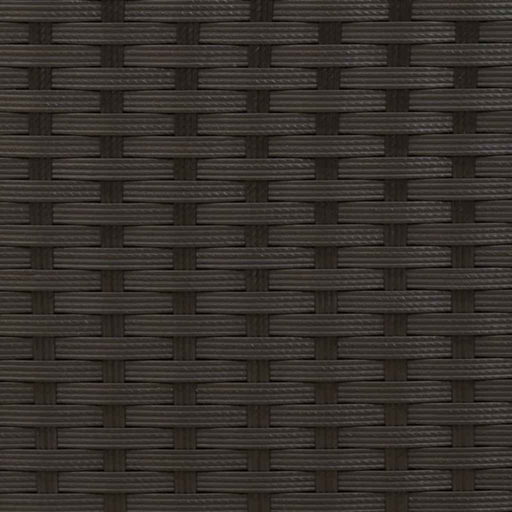 Dining Chair | Set of 6 | Black | PE Rattan | One Size | Stackable