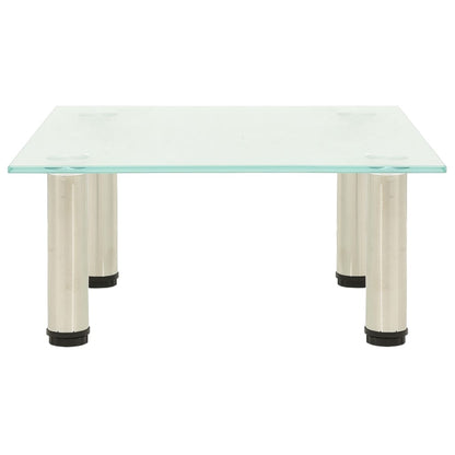 TV Stand Frosted 40x35x17 cm Tempered Glass
