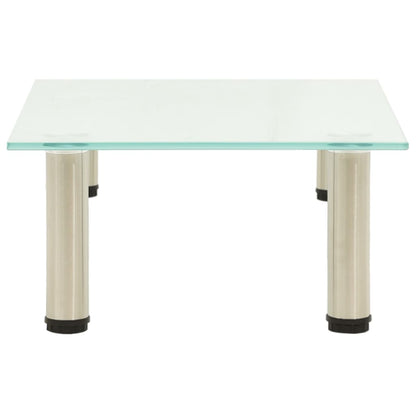 TV Stand Frosted 40x35x17 cm Tempered Glass
