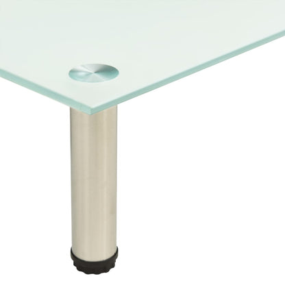 TV Stand Frosted 40x35x17 cm Tempered Glass