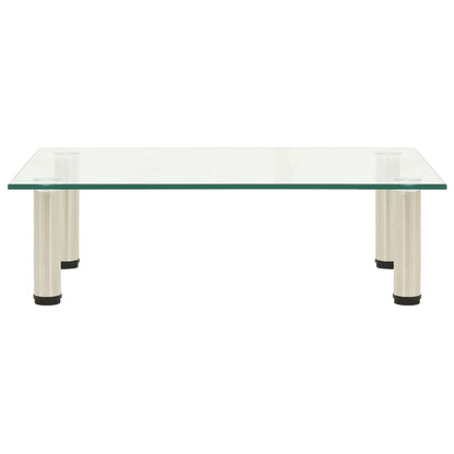 TV Stand Transparent 60x35x17 cm Tempered Glass