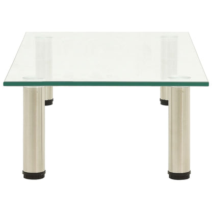 TV Stand Transparent 60x35x17 cm Tempered Glass