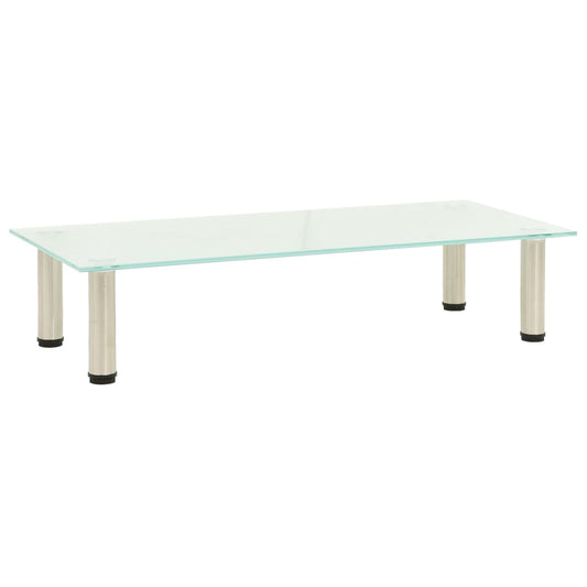 TV Stand Frosted 80x35x17 cm Tempered Glass