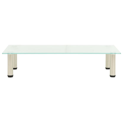 TV Stand Frosted 80x35x17 cm Tempered Glass