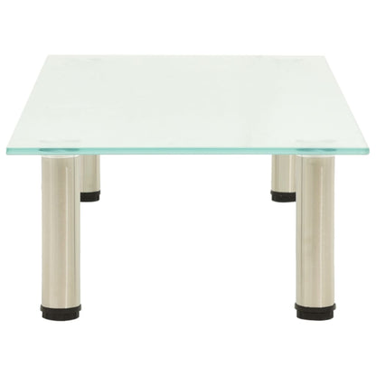 TV Stand Frosted 80x35x17 cm Tempered Glass