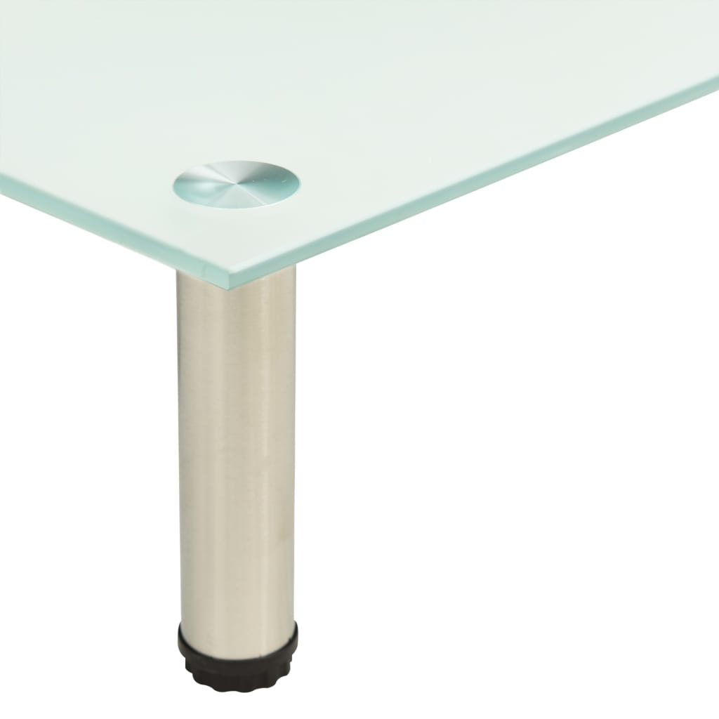 TV Stand Frosted 80x35x17 cm Tempered Glass