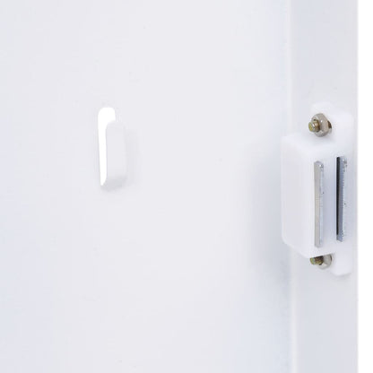 Key Box with Magnetic Board White 35x35x4 cm