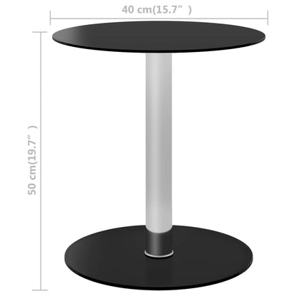Coffee Table | Black | Toughened glass, Aluminium | Small | Durable