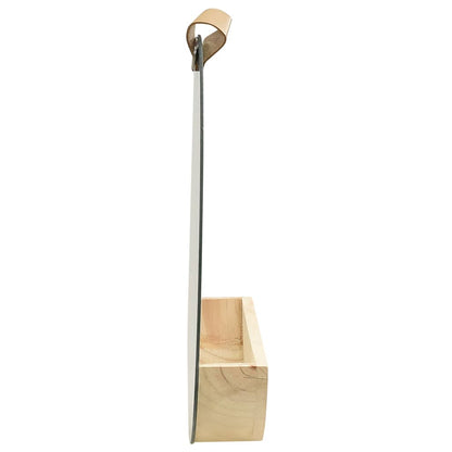 Wall Mirror Solid Pinewood 35 cm