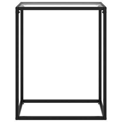 Console Table Transparent 60x35x75 cm Tempered Glass