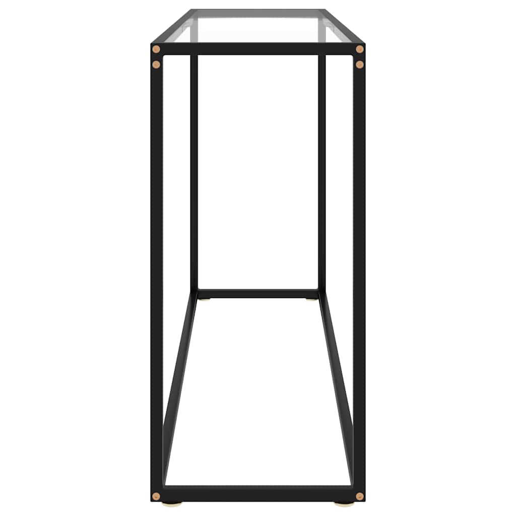 322815 vidaXL Console Table Transparent 120x35x75 cm Tempered Glass