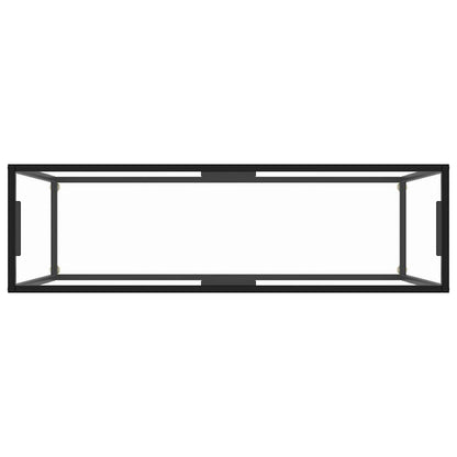 322815 vidaXL Console Table Transparent 120x35x75 cm Tempered Glass