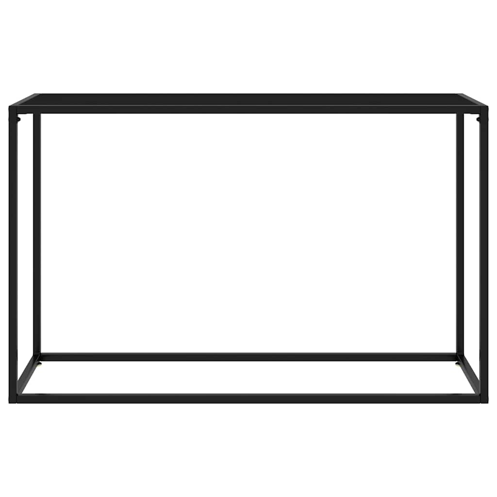 322816 vidaXL Console Table Black 120x35x75 cm Tempered Glass
