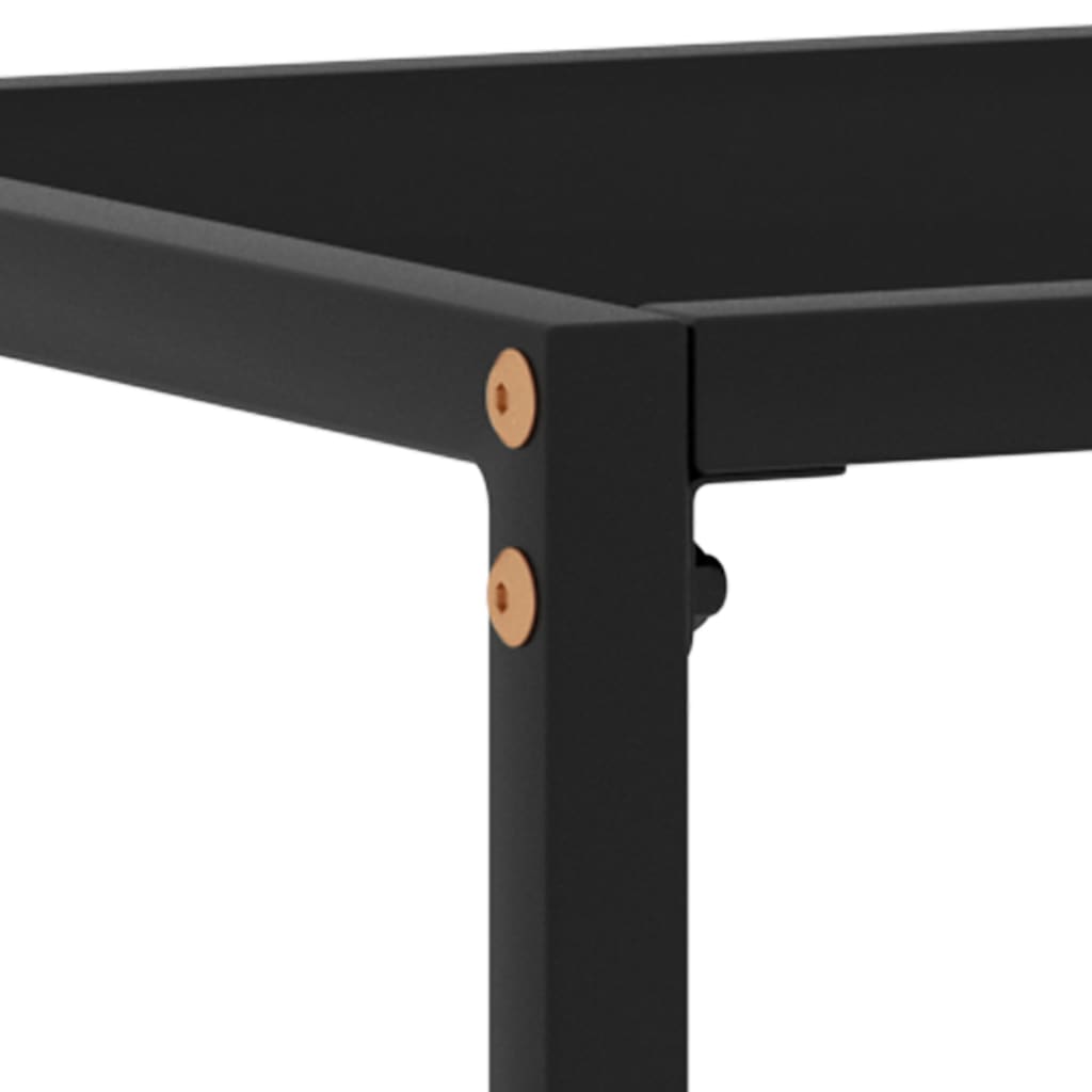 Console Table | Black | Tempered glass, powder-coated steel | Medium