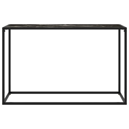 Console Table Black 120x35x75 cm Tempered Glass
