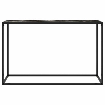 322818 vidaXL Console Table Black 120x35x75 cm Tempered Glass