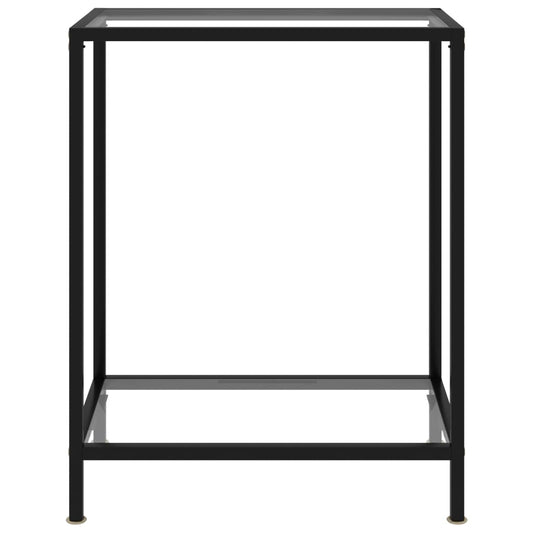 Console Table Transparent 60x35x75 cm Tempered Glass