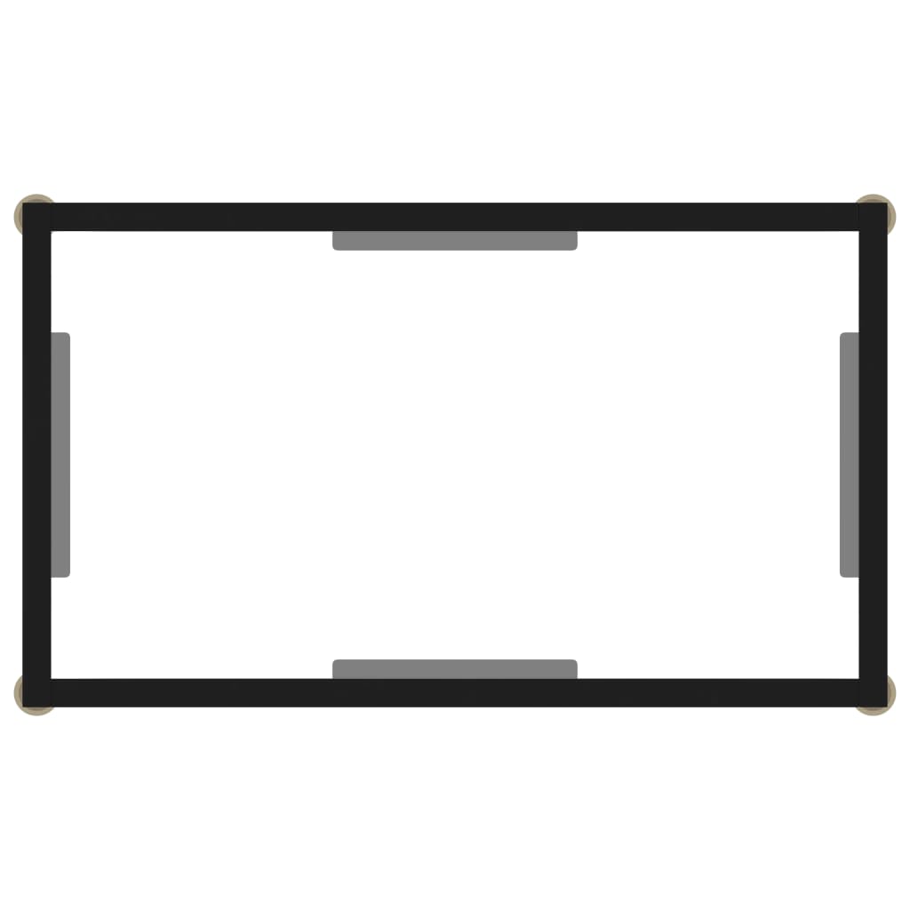 Console Table Transparent 60x35x75 cm Tempered Glass